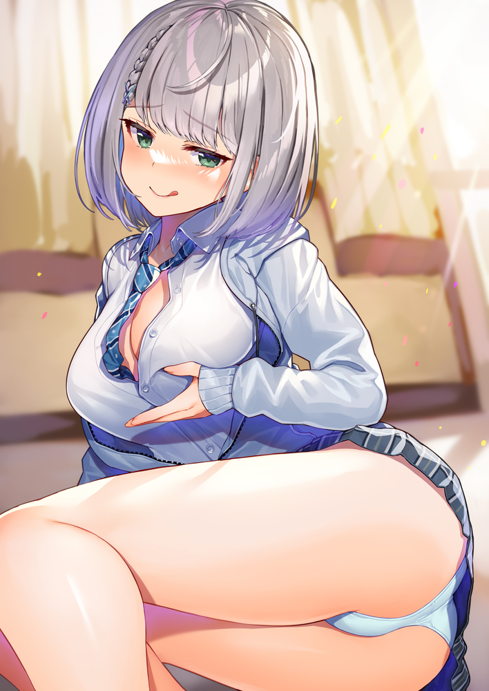 This is a pixiv picture whose title is 白銀ノエル.