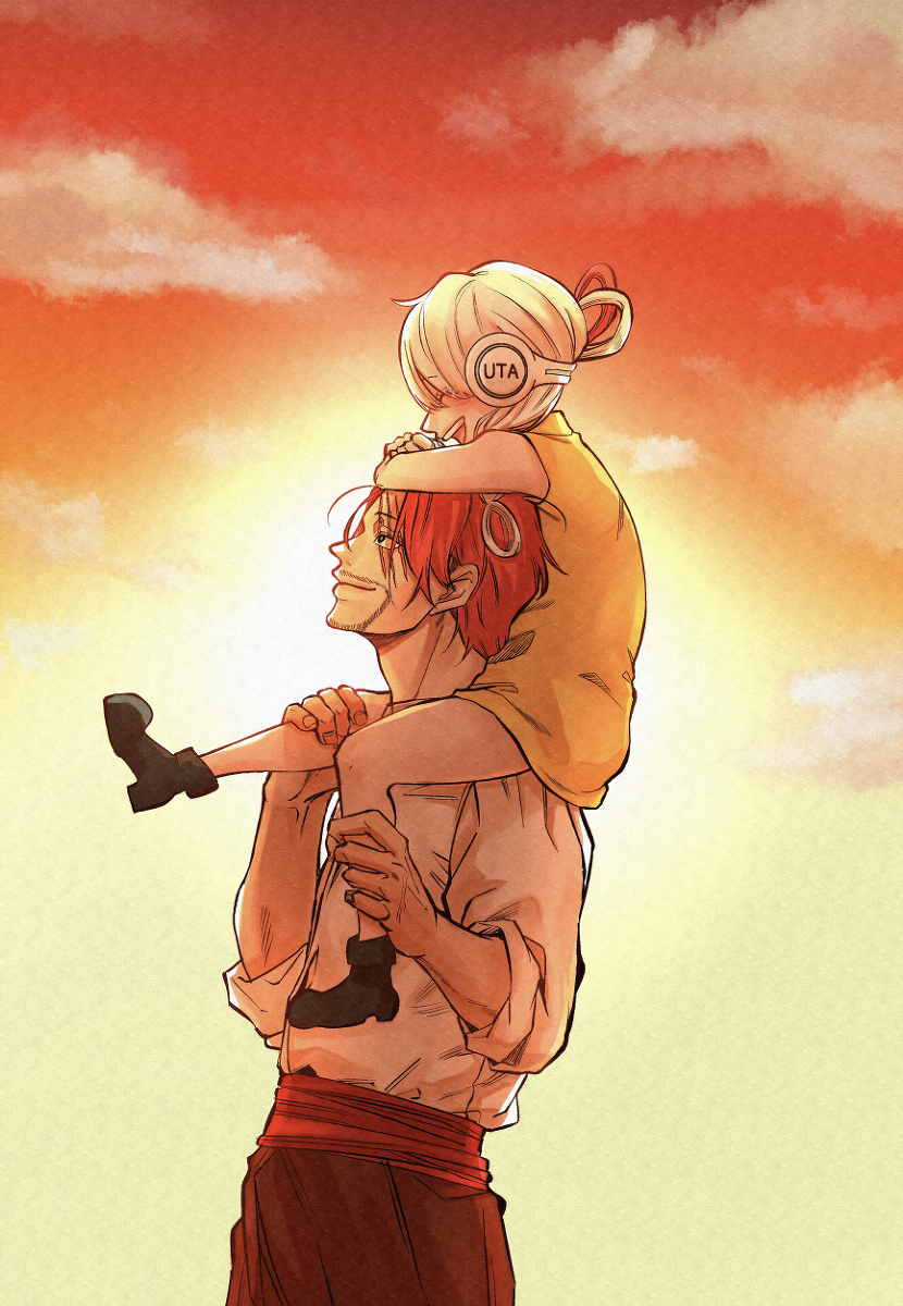 This is a pixiv picture whose title is 赤髪の娘.