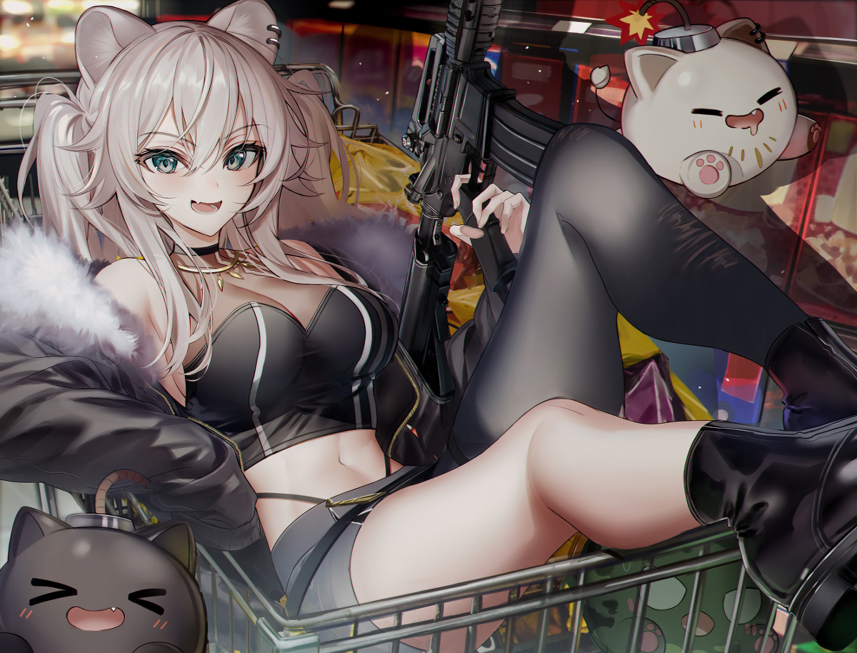 This is a pixiv picture whose title is 🛒💣💥.