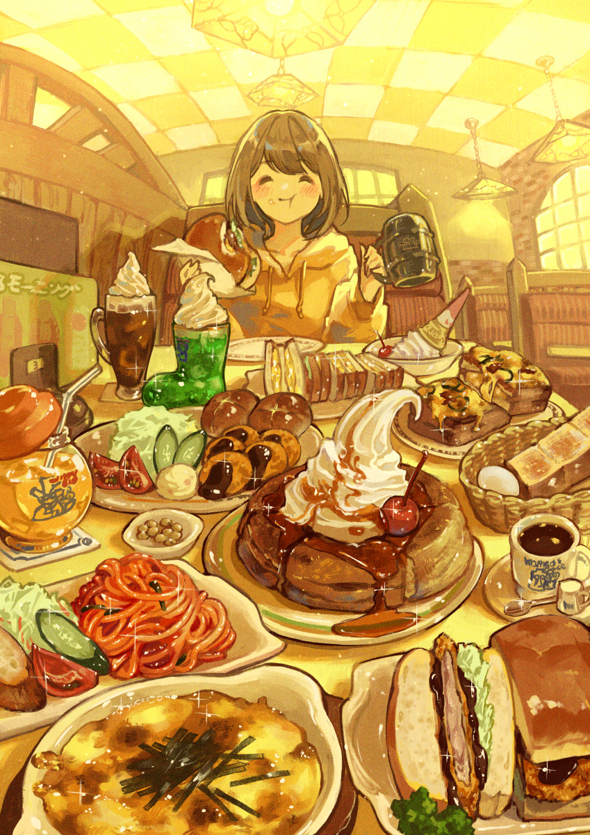 This is a pixiv picture whose title is 全部食べたい！.