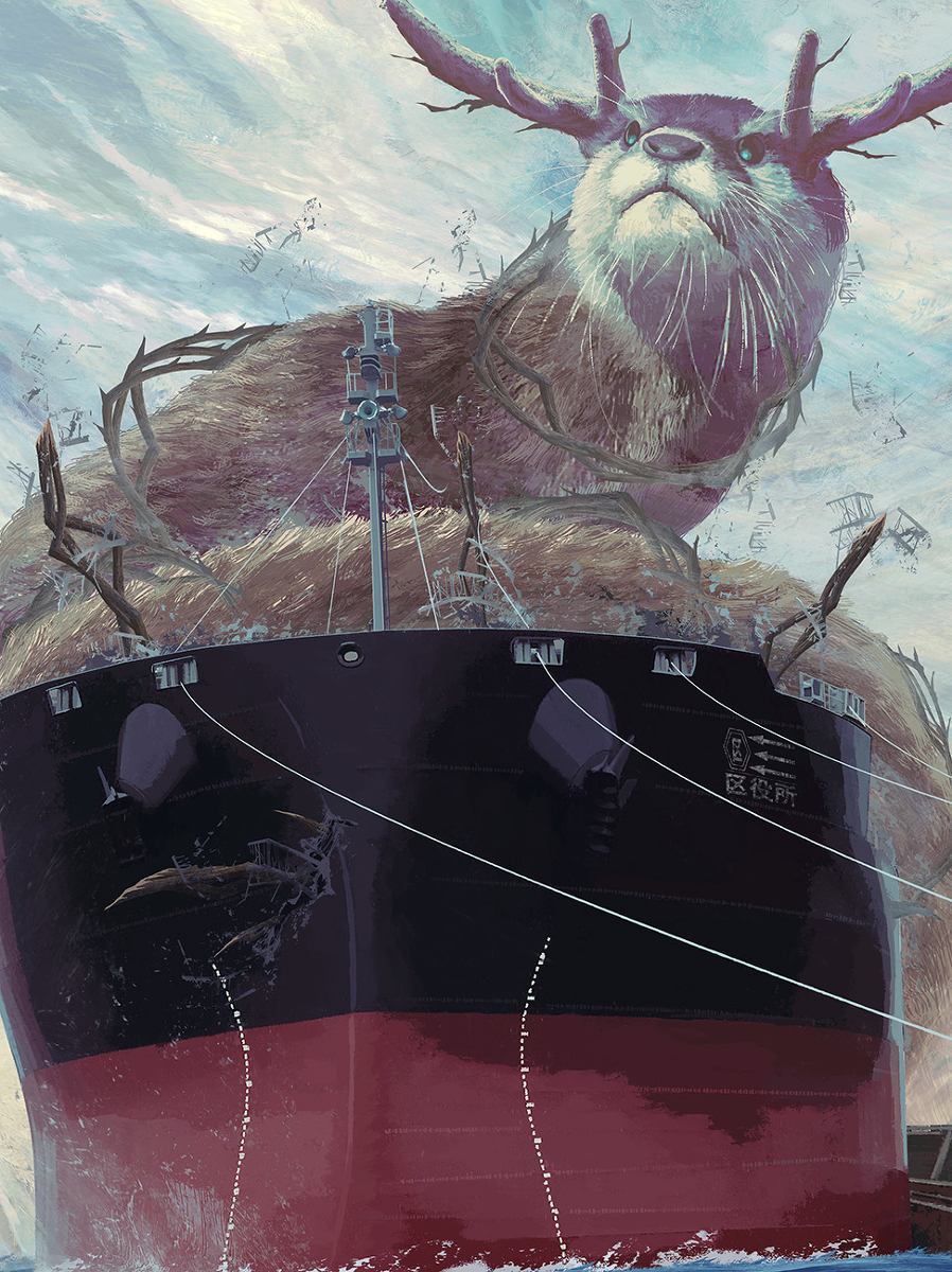 This is a pixiv picture whose title is 海獺.