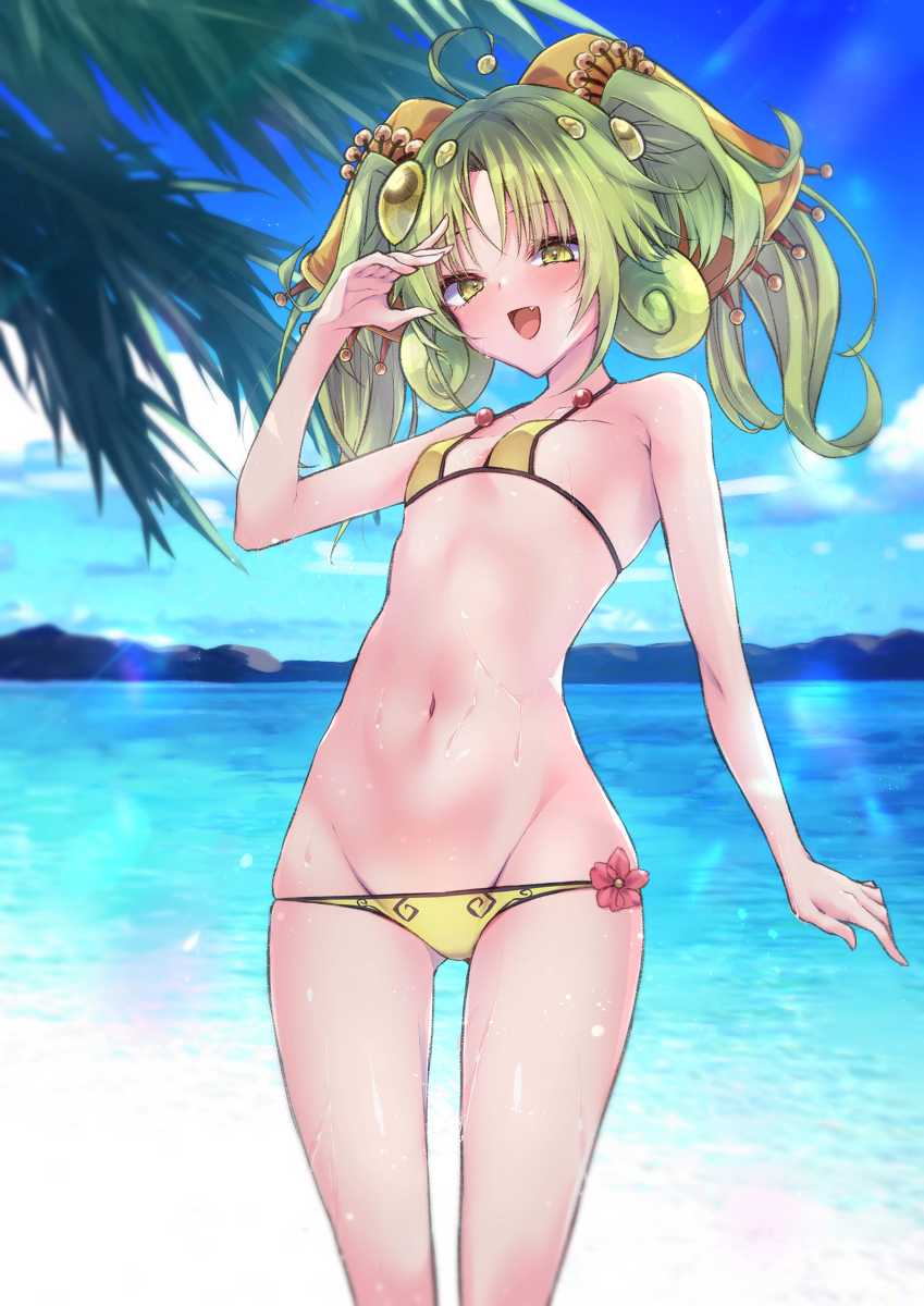 This is a pixiv picture whose title is 真夏の落とし穴、セラの蟲惑魔.