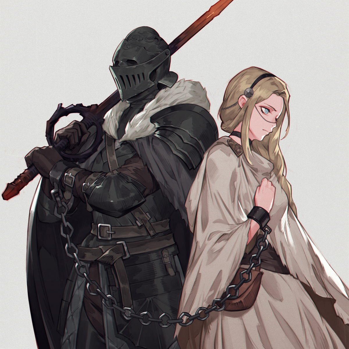 This is a pixiv picture whose title is 追放者.