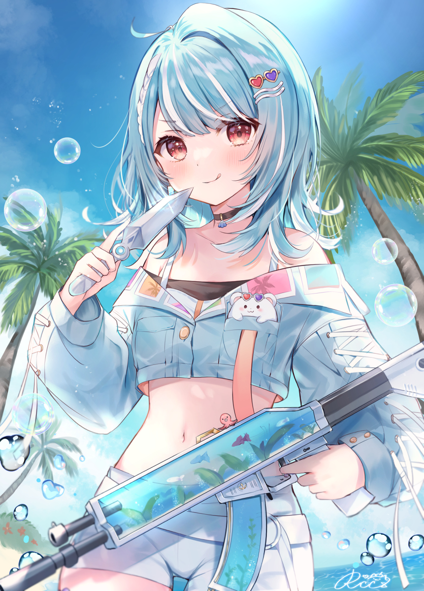 This is a pixiv picture whose title is 夏生まれ.