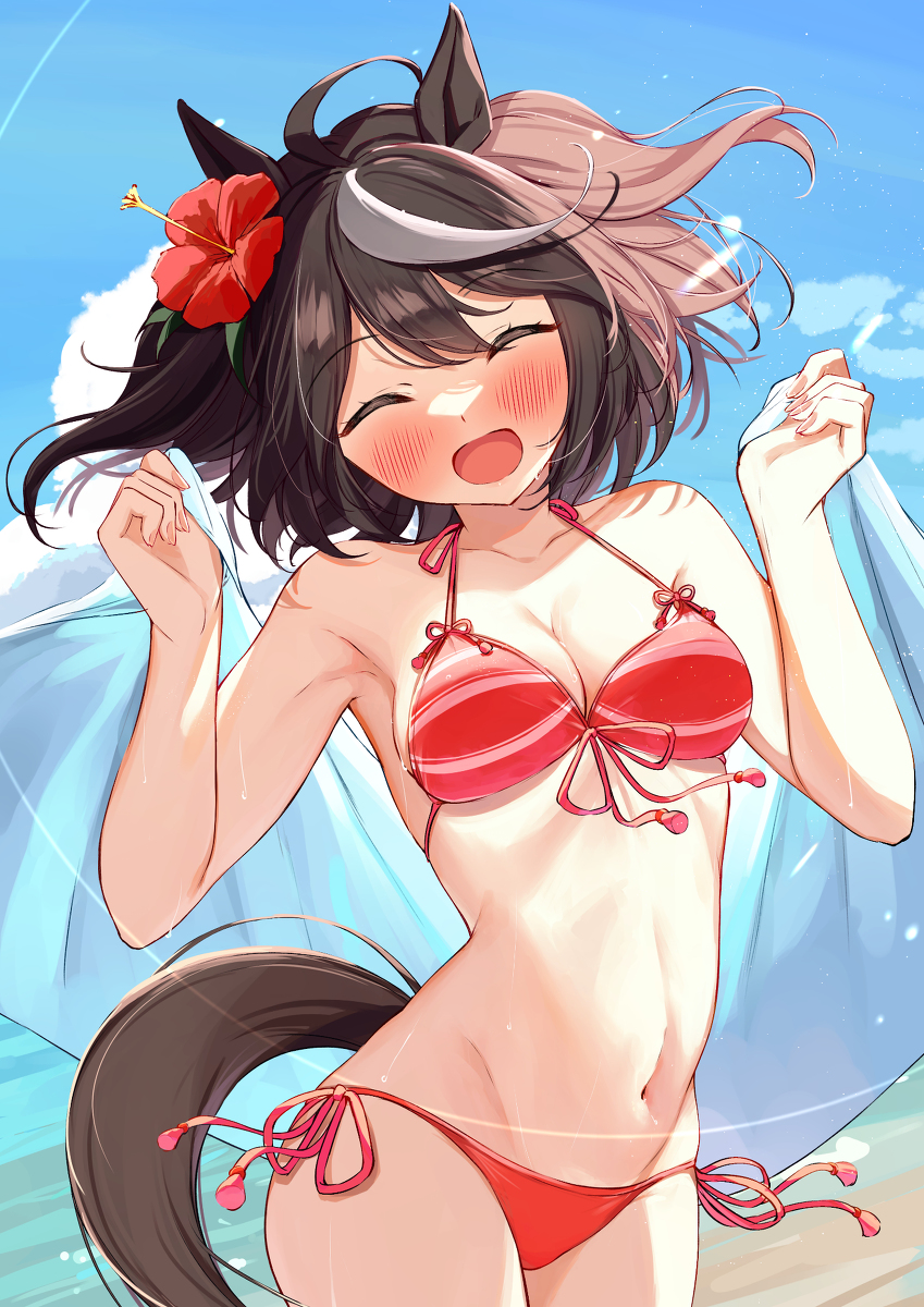 This is a pixiv picture whose title is 水着キタちゃん！③.