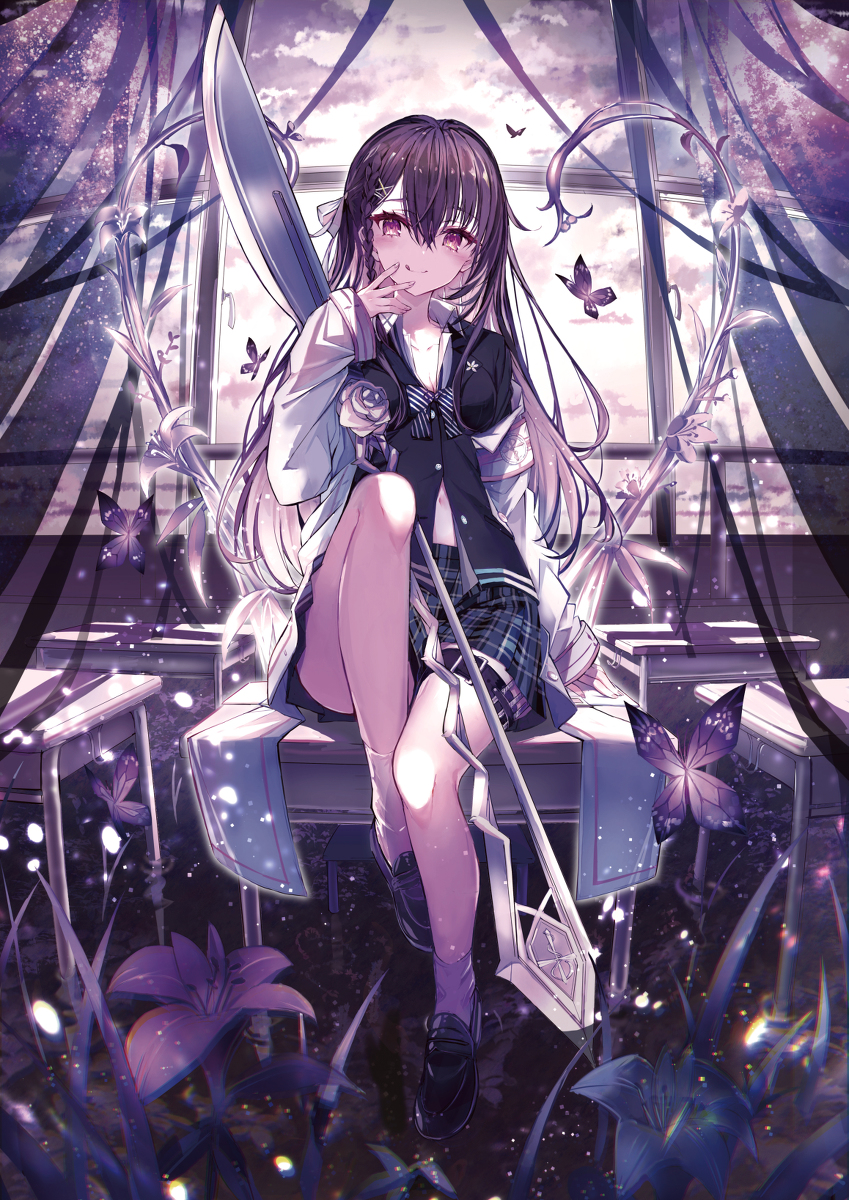 This is a pixiv picture whose title is ラブコメ・イン・ザ・ダーク.