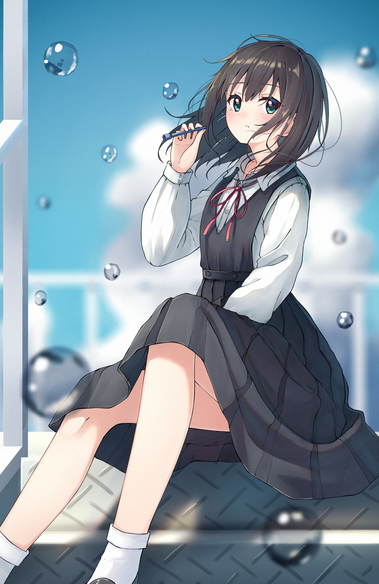 This is a pixiv picture whose title is シャボン玉.