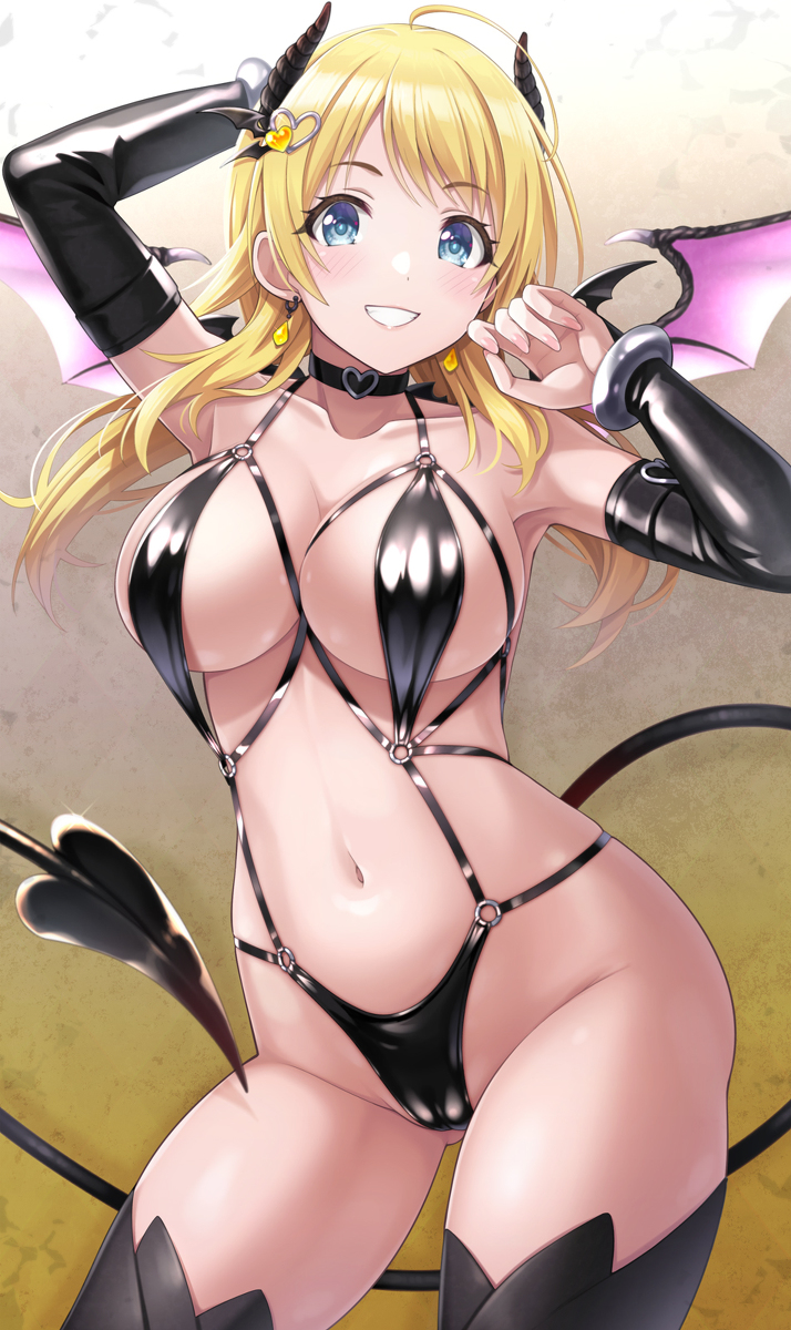 This is a pixiv picture whose title is 【シャニマスif】サキュバスめぐる.