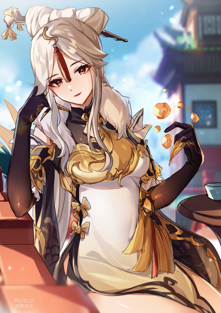 This is a pixiv picture whose title is 凝光.