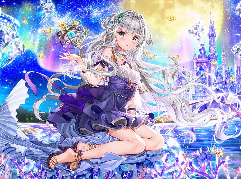 This is a pixiv picture whose title is ～AQUA　PRISM～.