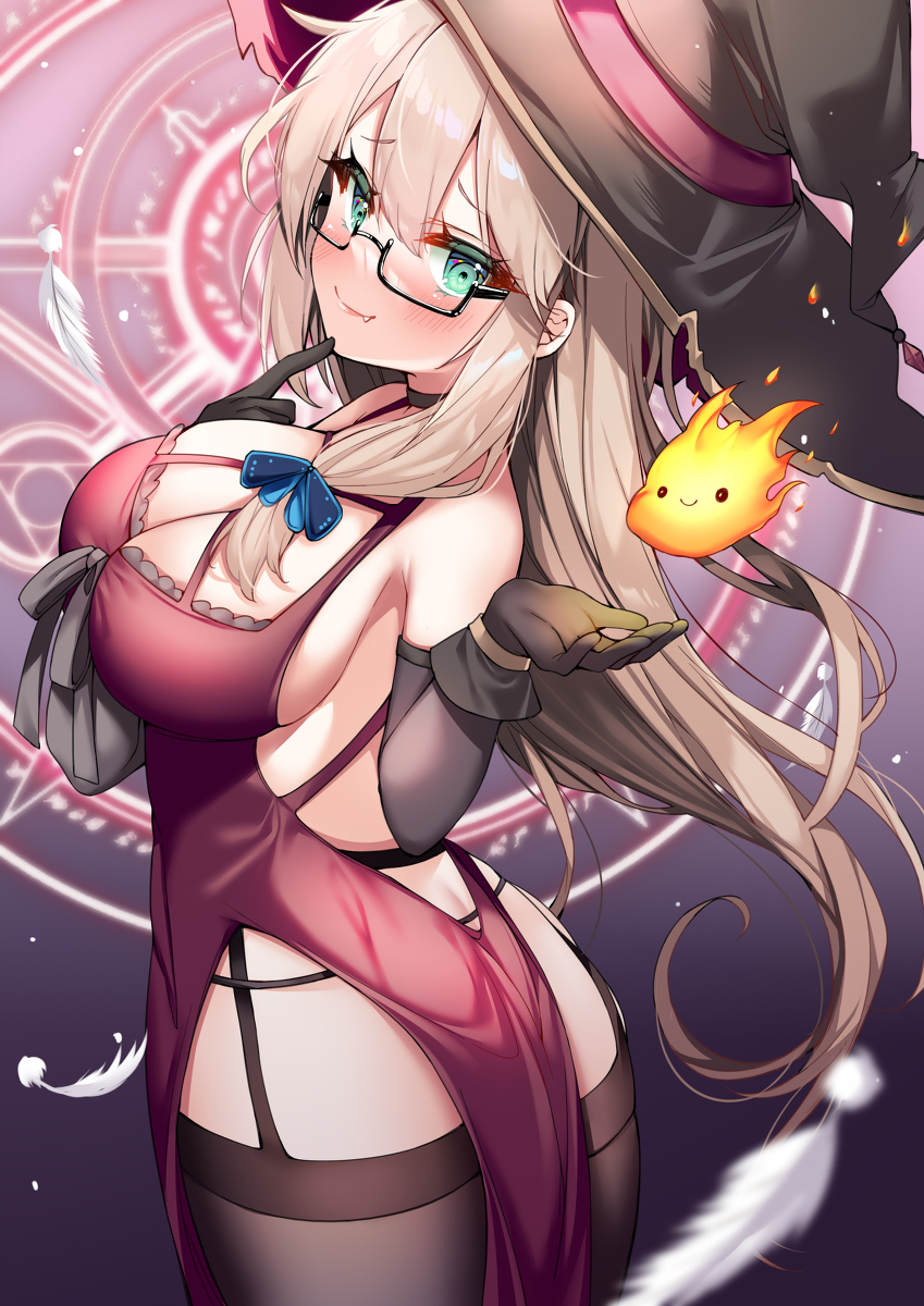 This is a pixiv picture whose title is 魔女.