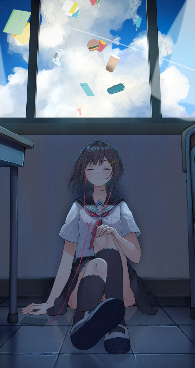 This is a pixiv picture whose title is 夏の終わり.