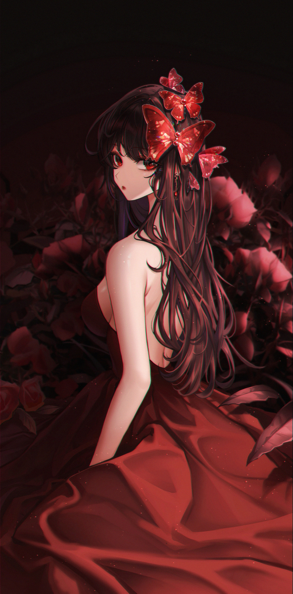 This is a pixiv picture whose title is 🥀.