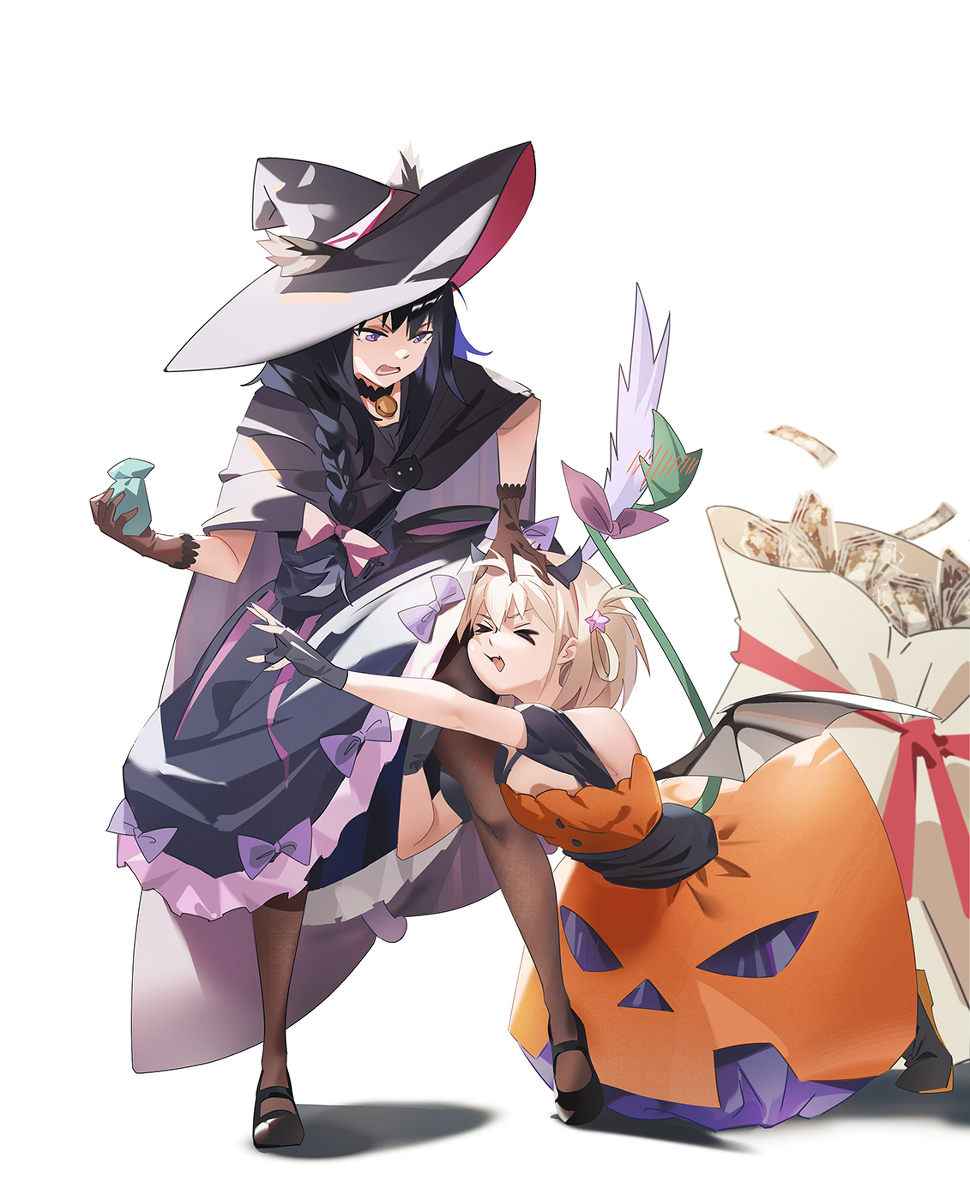 This is a pixiv picture whose title is Trick or treat.