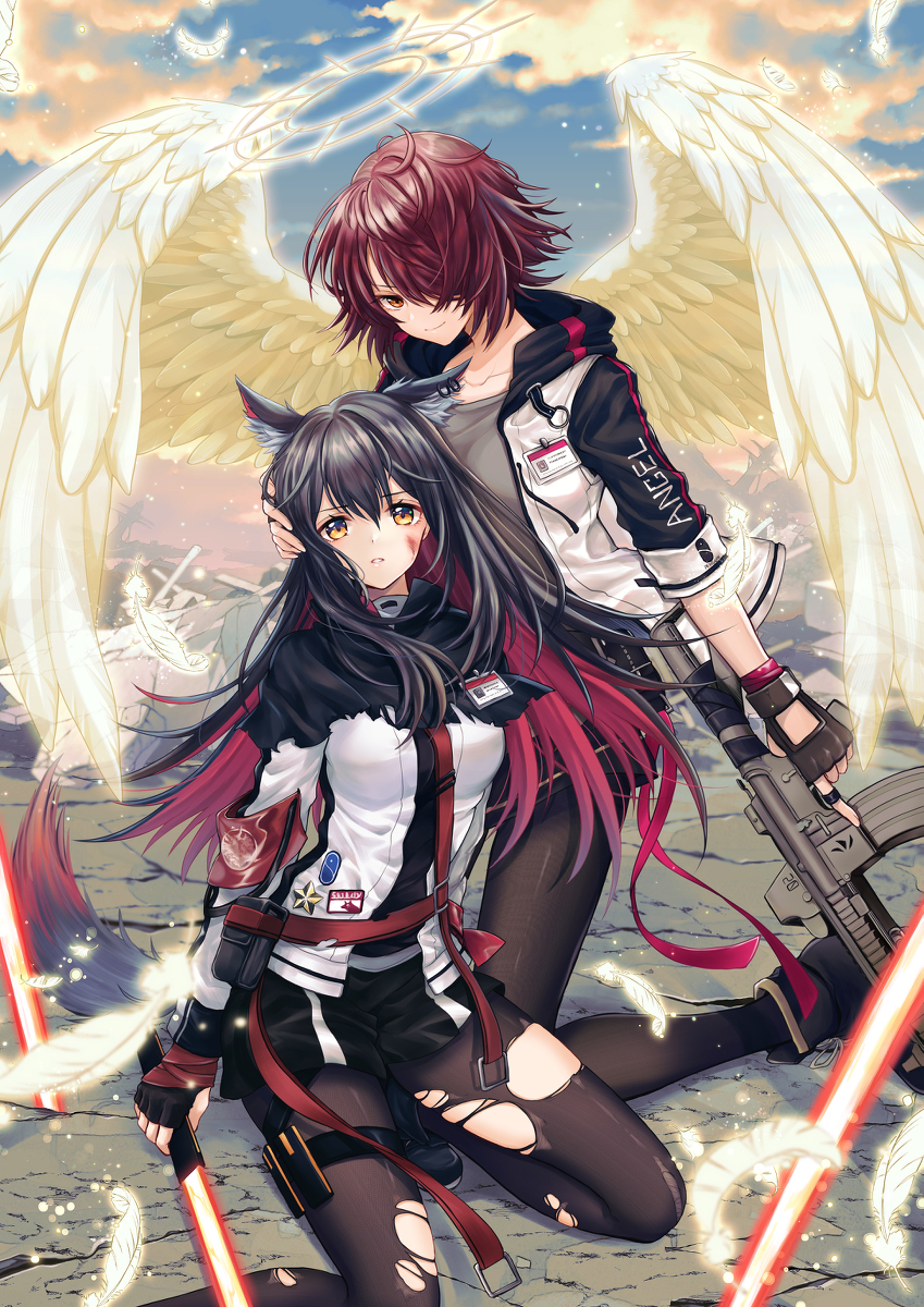 This is a pixiv picture whose title is 天使の祝福.