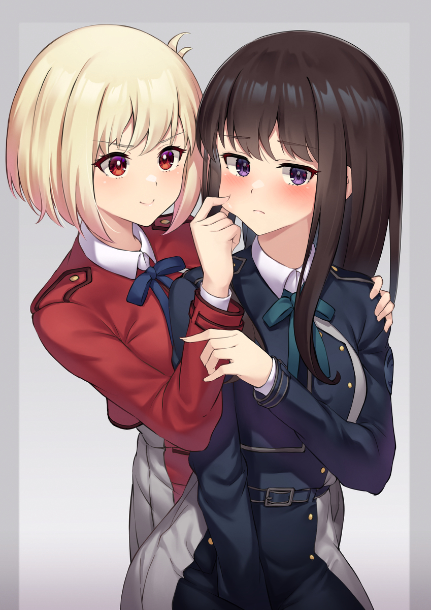 This is a pixiv picture whose title is たきな〜！むにゅってしていい？.