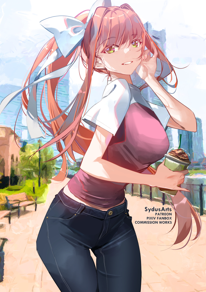 This is a pixiv picture whose title is Monika Walk.