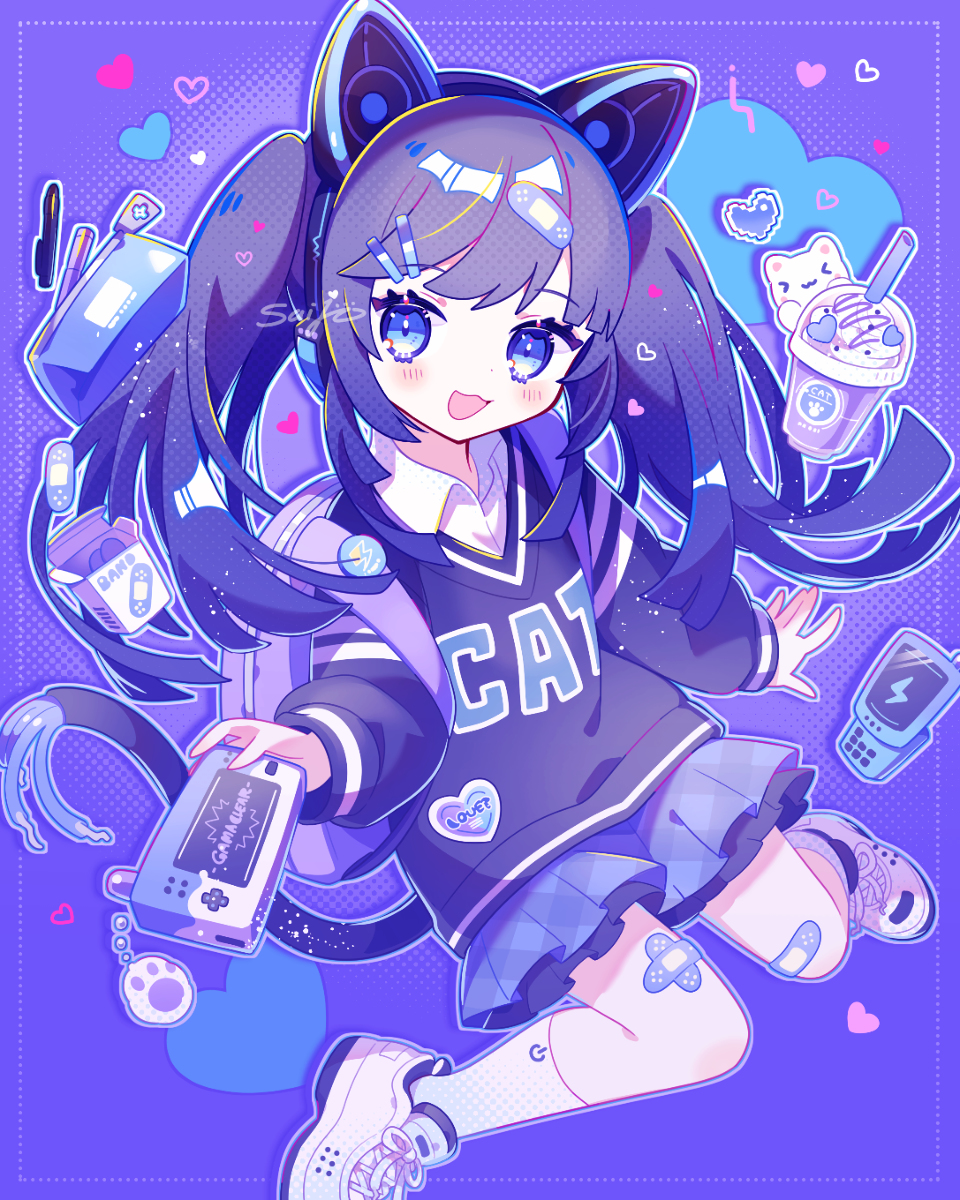 This is a pixiv picture whose title is あおねこ.