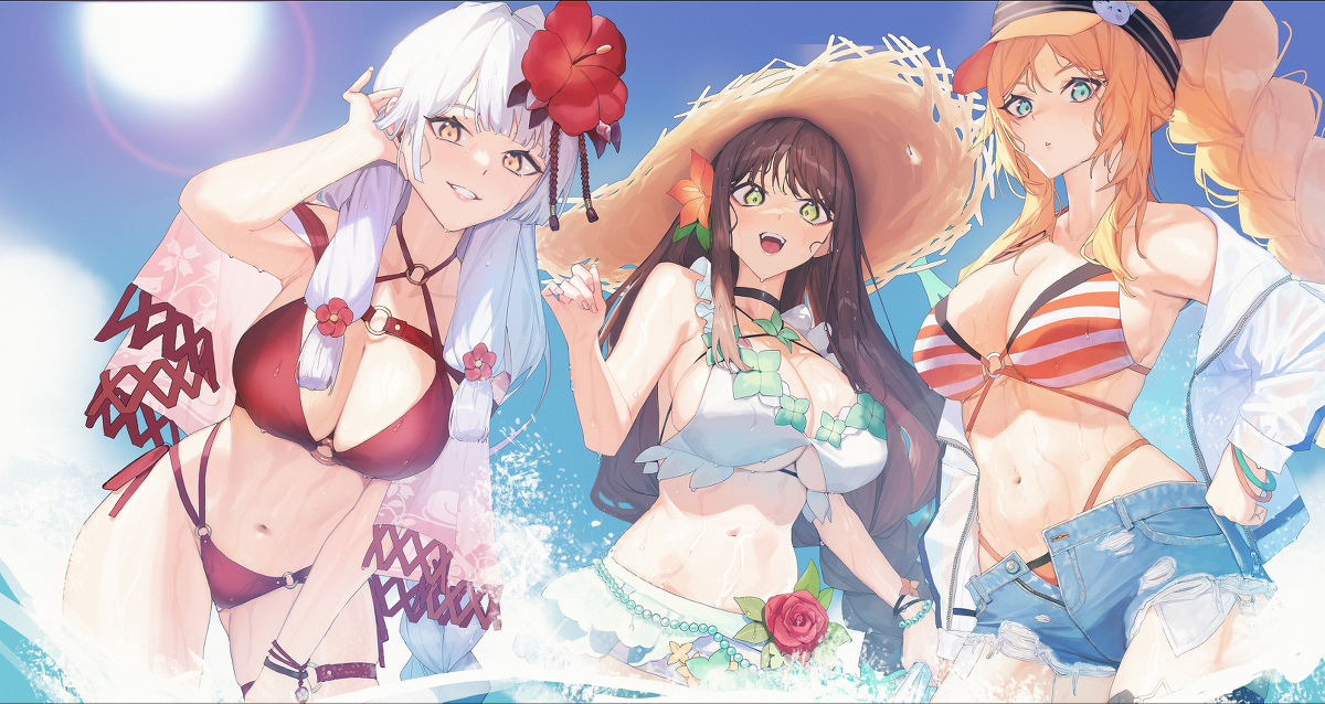 This is a pixiv picture whose title is summer.