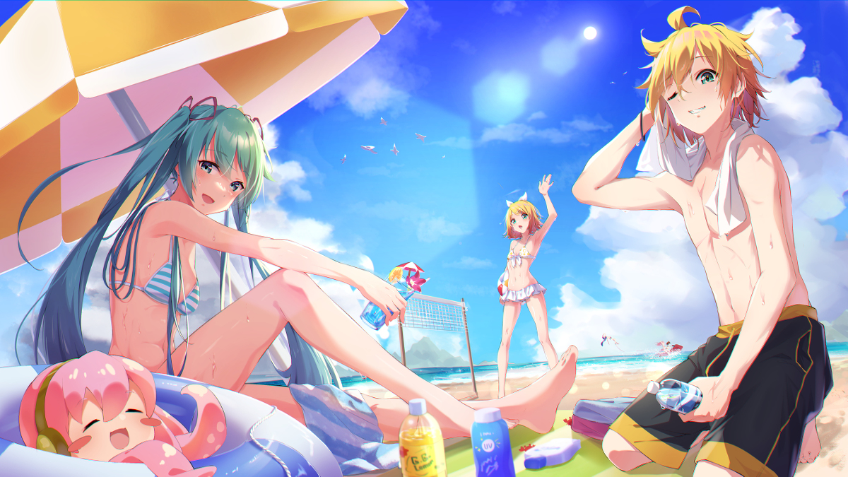 This is a pixiv picture whose title is summer vacation!.