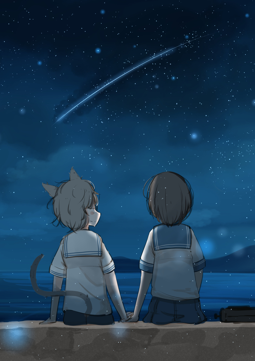 This is a pixiv picture whose title is 大丈夫だよ、あたしもう泣かないから。.