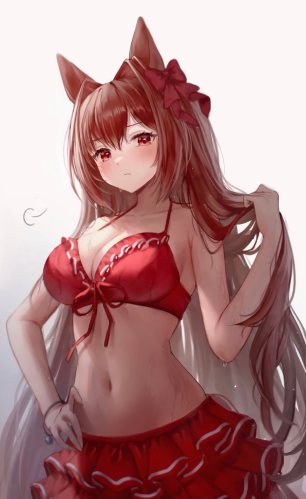 This is a pixiv picture whose title is もう休憩するの？.