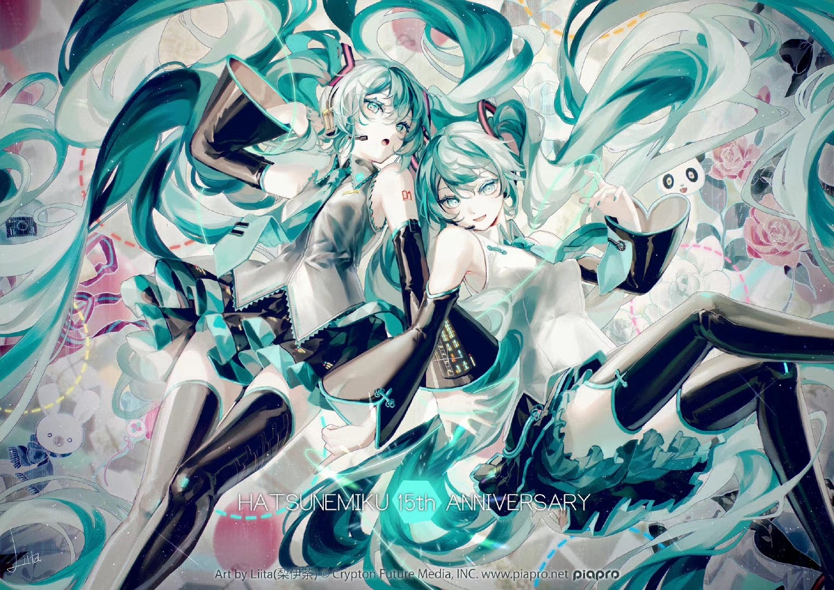 This is a pixiv picture whose title is 15th Anniversary.