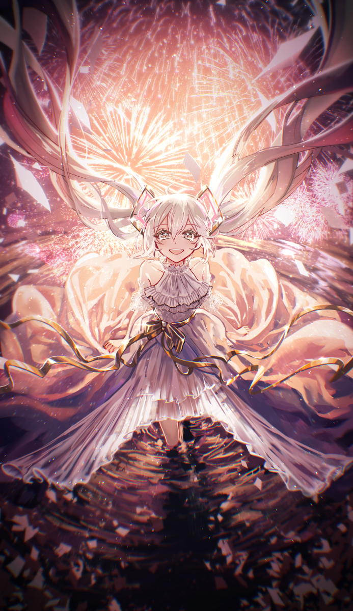 This is a pixiv picture whose title is 『　私達の歌姫　』.