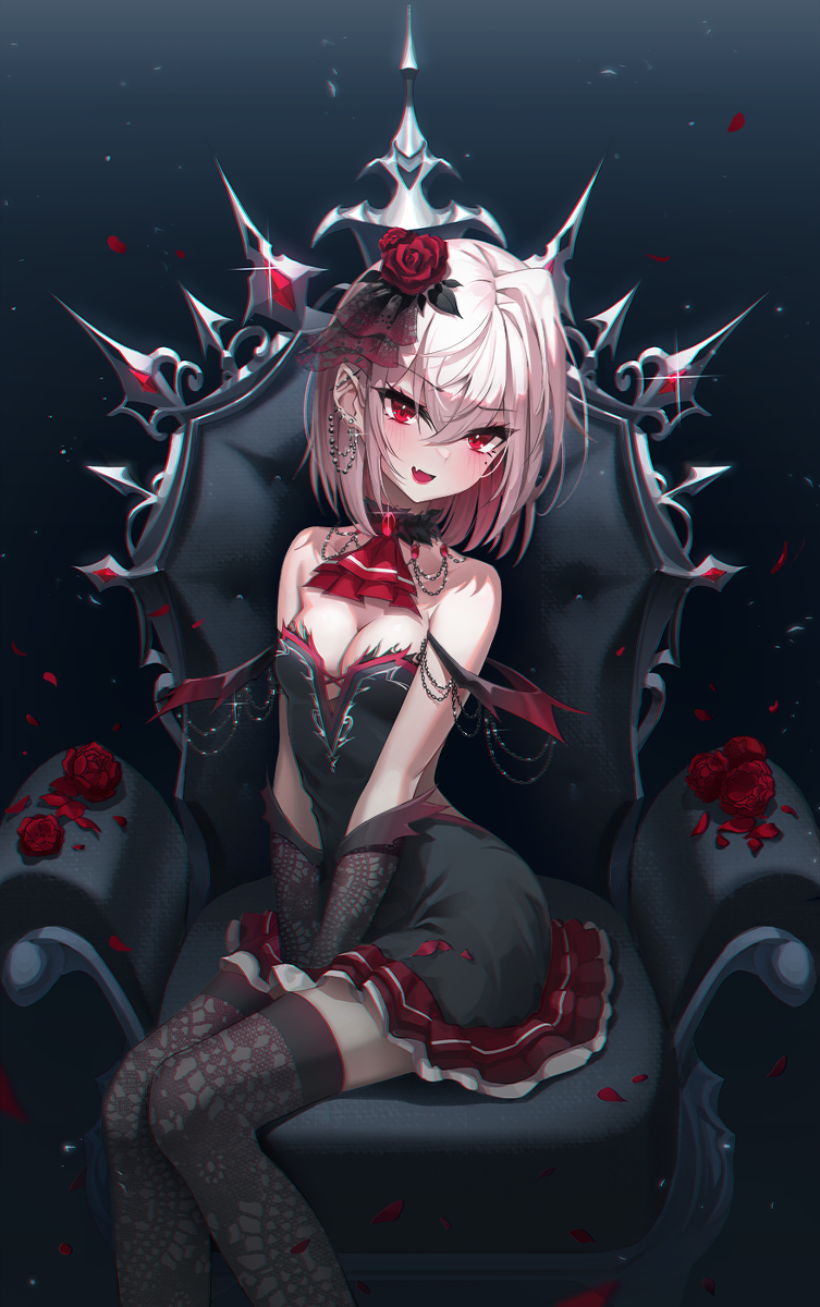 This is a pixiv picture whose title is ヴァンパイア姫.