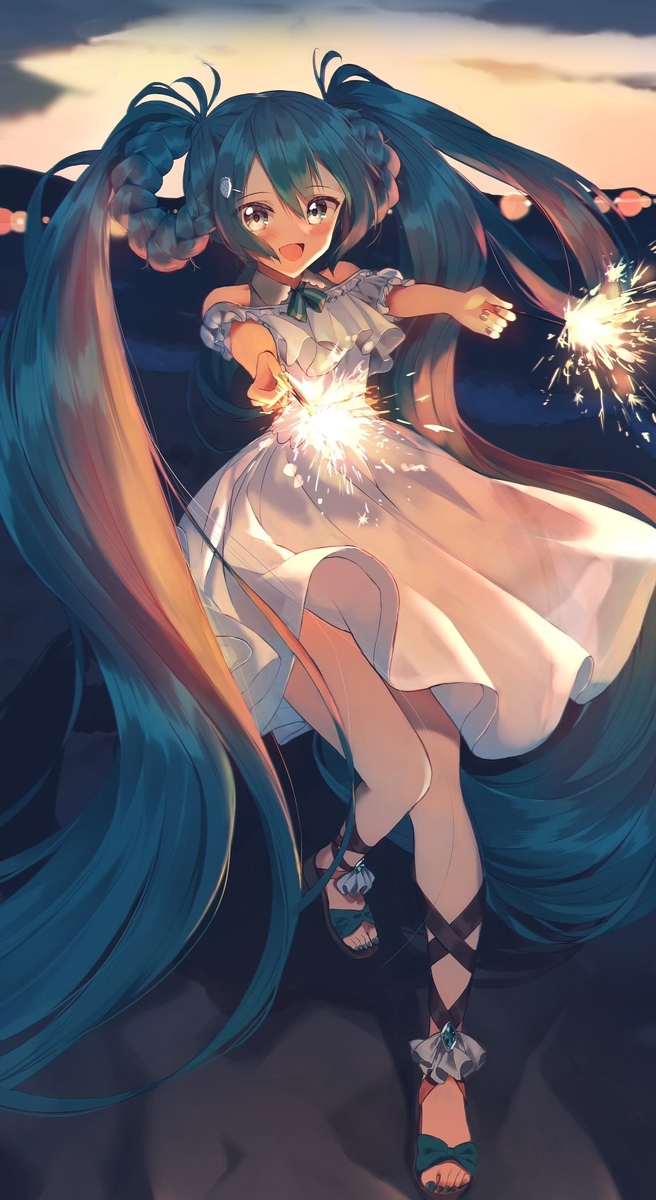 This is a pixiv picture whose title is 「マスター、綺麗だよ！」.