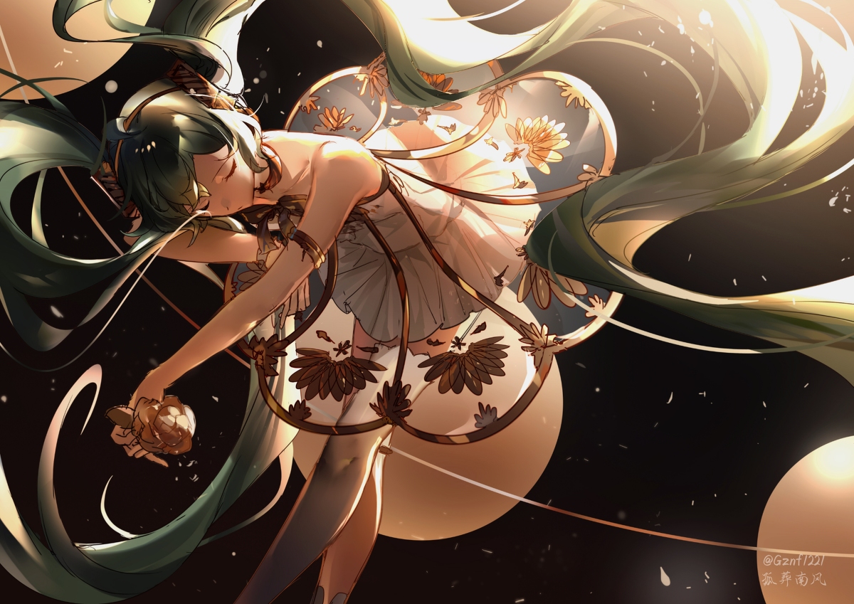 This is a pixiv picture whose title is 初音未来.