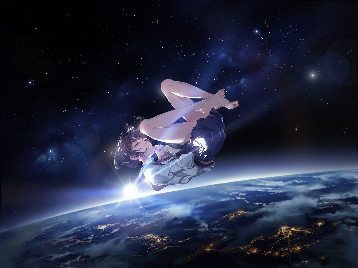 This is a pixiv picture whose title is 光与夜之恋.
