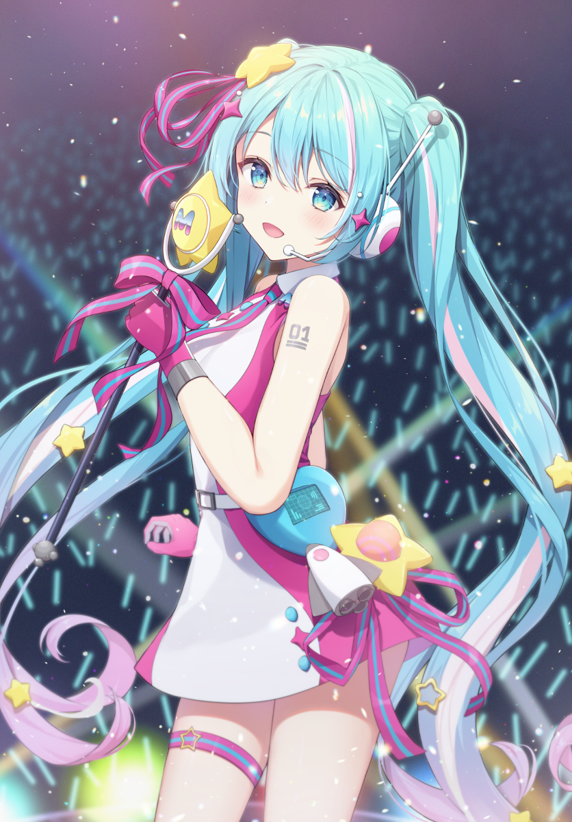 This is a pixiv picture whose title is ミクさんお誕生日おめでとう！.