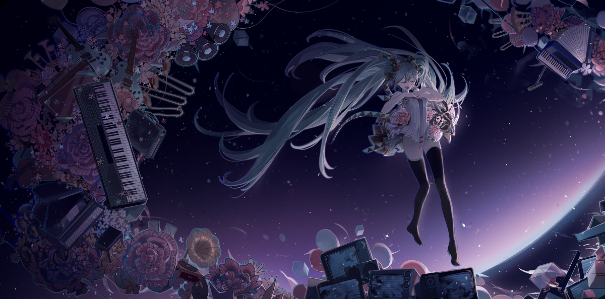 This is a pixiv picture whose title is miku15th✧*。٩(ˊωˋ*)و✧*。.