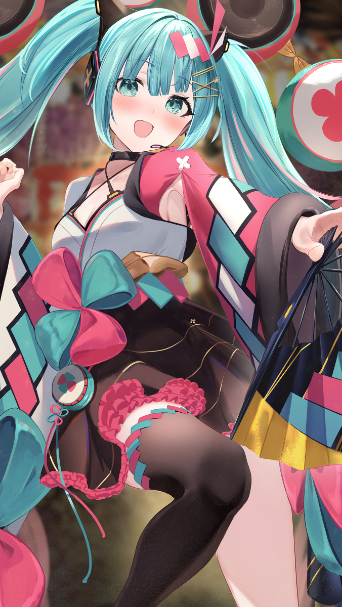 This is a pixiv picture whose title is ミク.