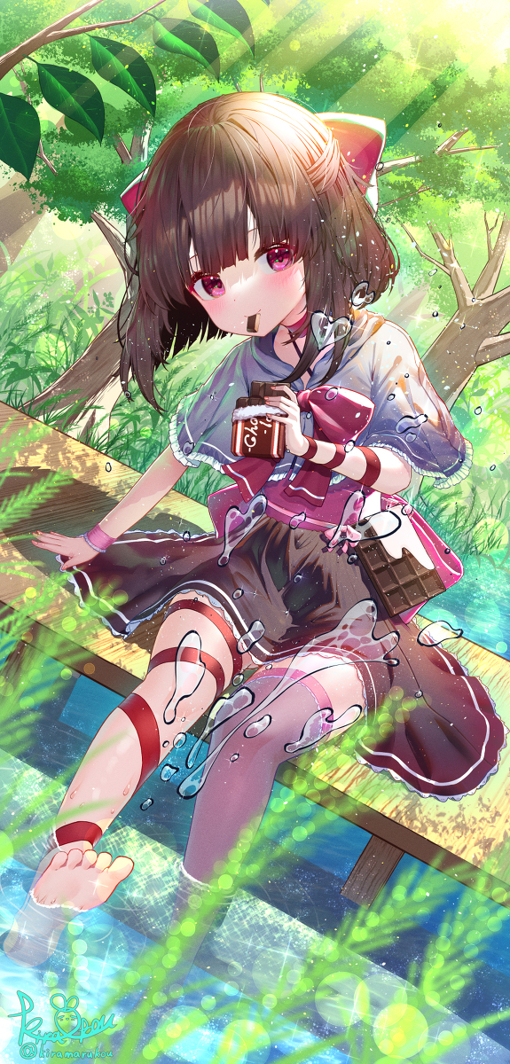 This is a pixiv picture whose title is 🍫🎀.