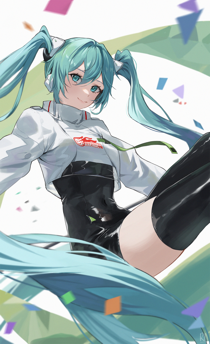 This is a pixiv picture whose title is Miku Racing 2022.