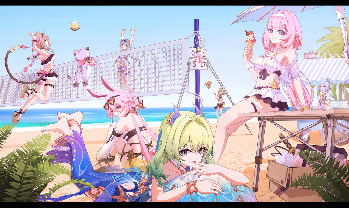 This is a pixiv picture whose title is Summer vacation.