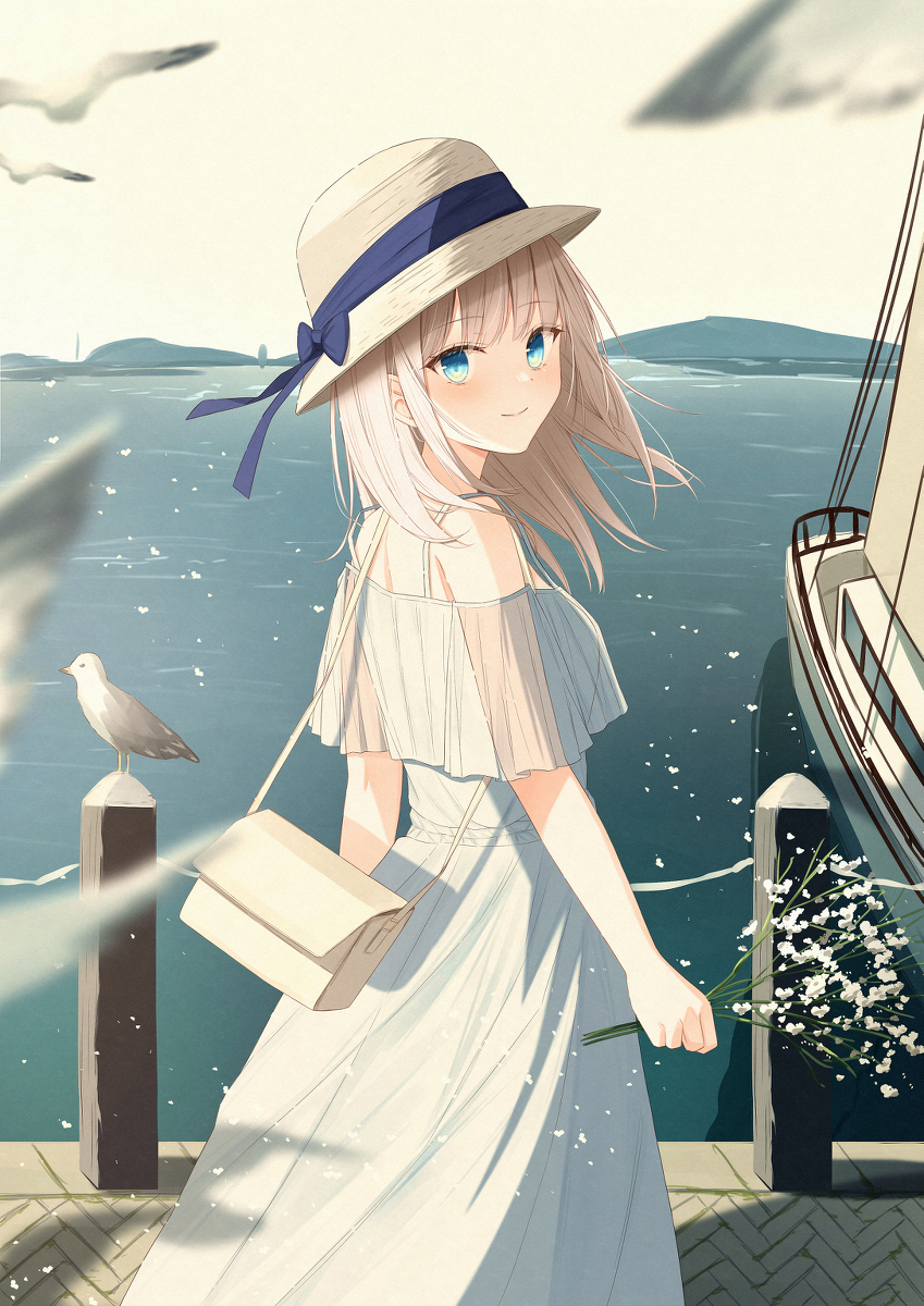 This is a pixiv picture whose title is port  town.