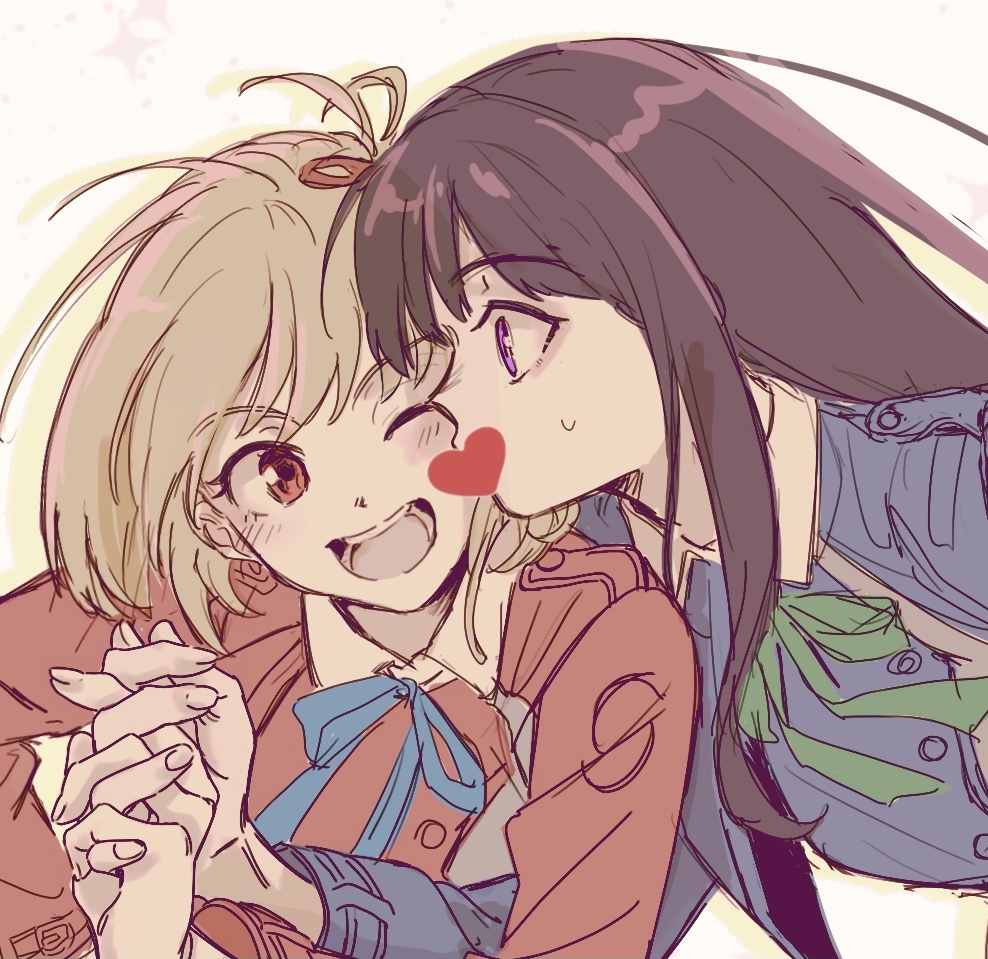 This is a pixiv picture whose title is リコリコ LOG.