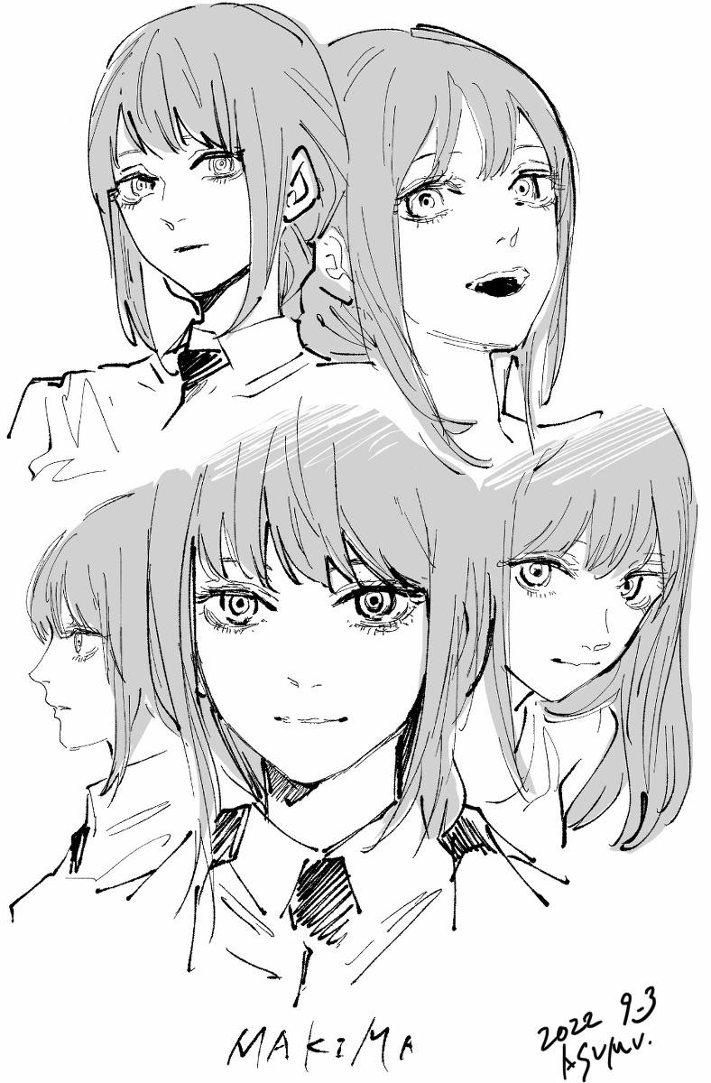 This is a pixiv picture whose title is マキマ.