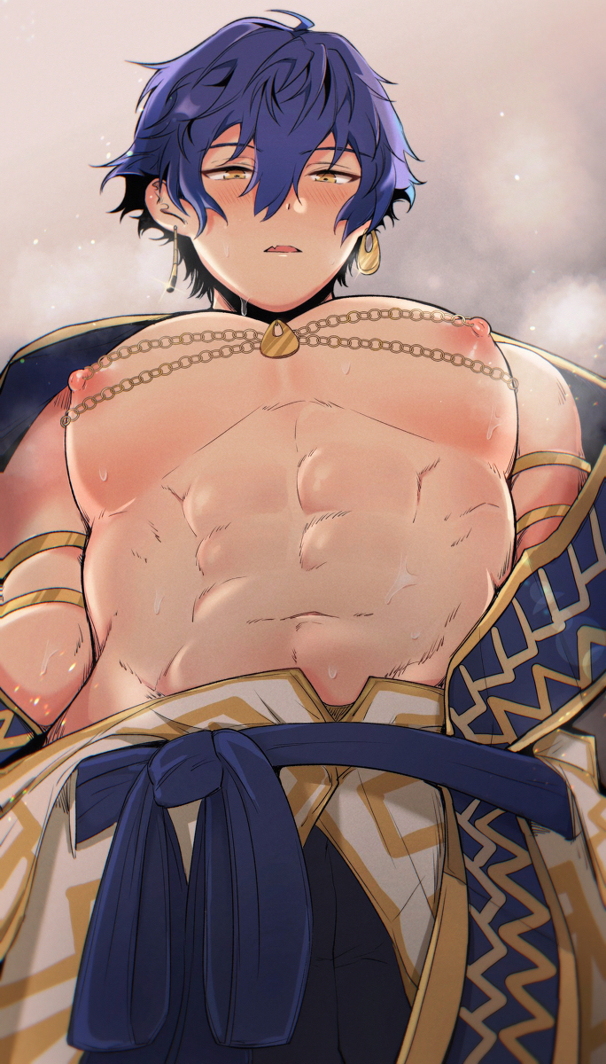 This is a pixiv picture whose title is ち◯びピアスジュン②.