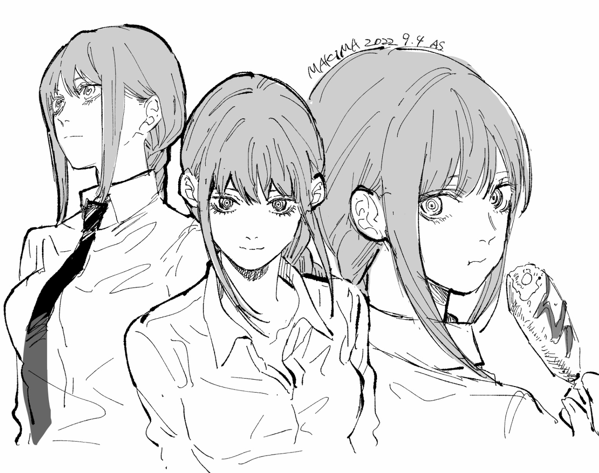 This is a pixiv picture whose title is マキマ.