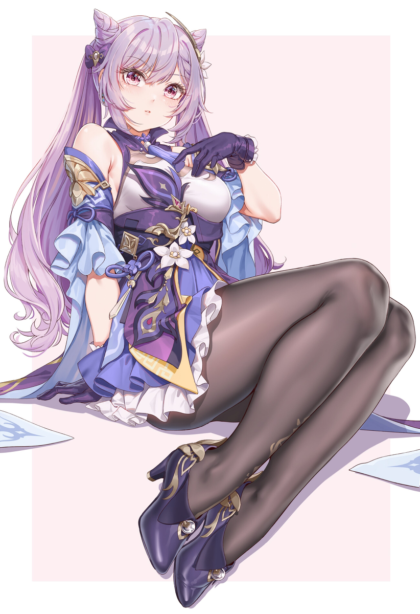 This is a pixiv picture whose title is 原神-刻晴.