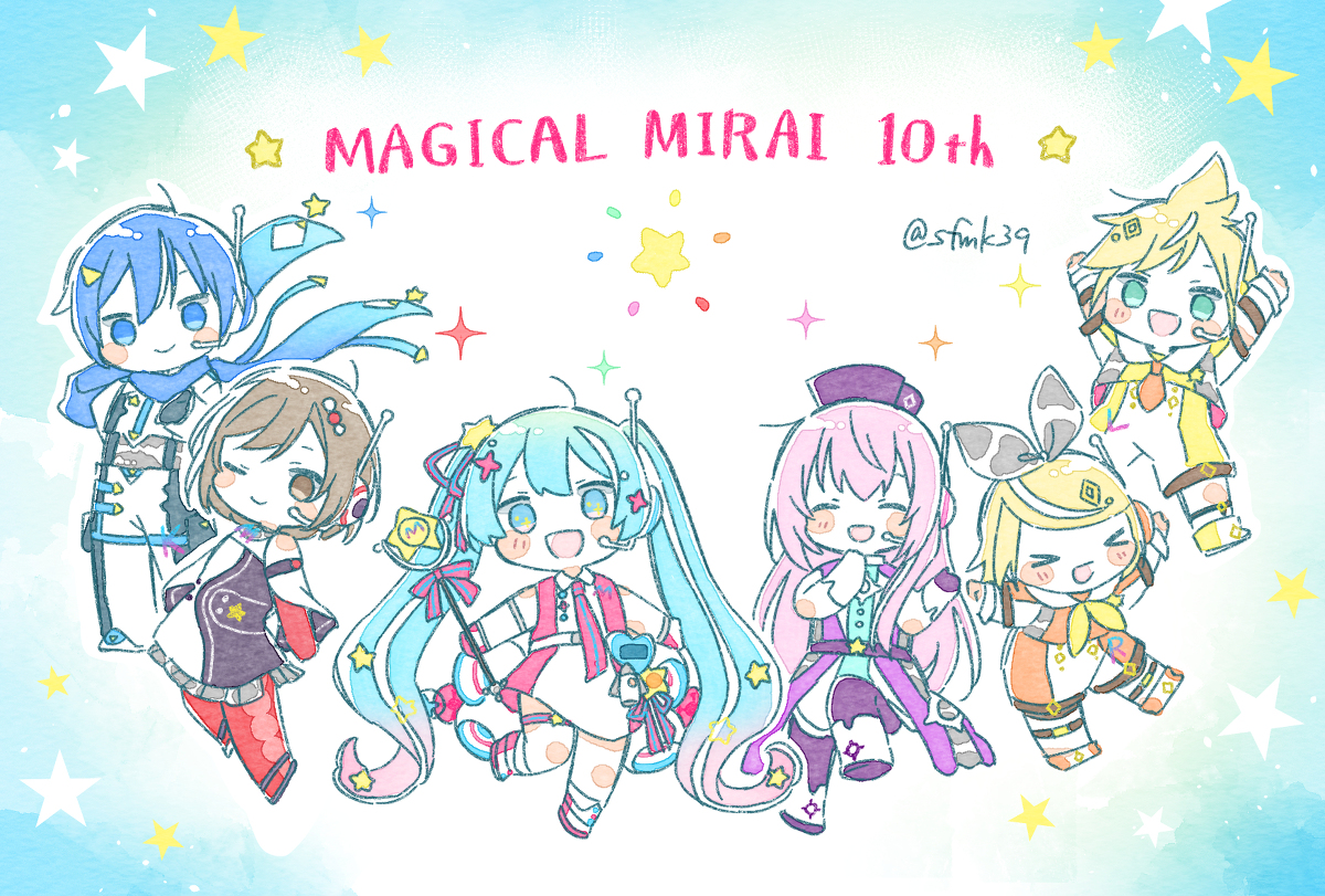 This is a pixiv picture whose title is マジカルミライ10th.