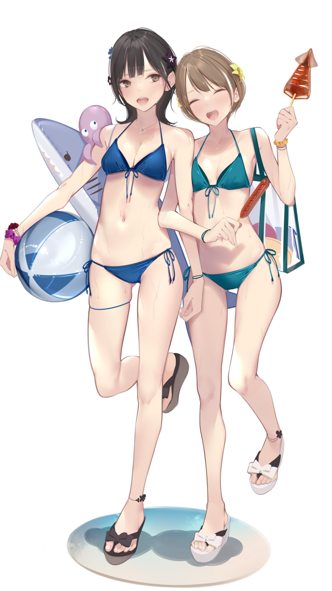 This is a pixiv picture whose title is ヒカリミキ水着.