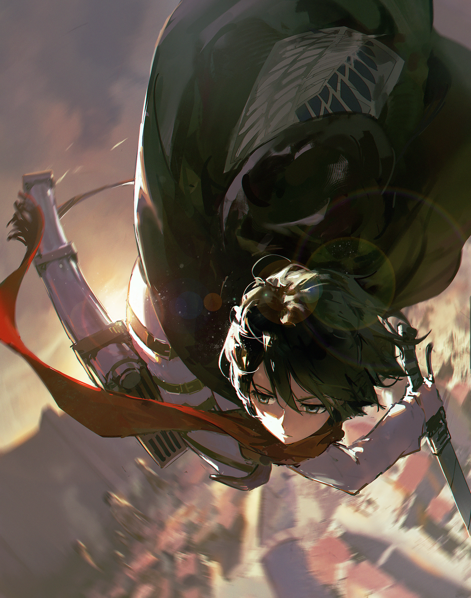 This is a pixiv picture whose title is mikasa.