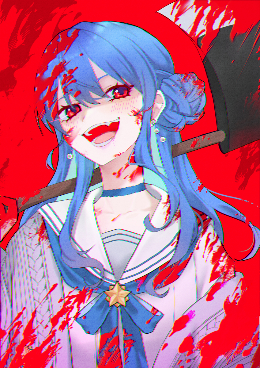This is a pixiv picture whose title is 星街.