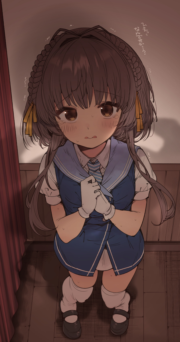 This is a pixiv picture whose title is 鵜来ゥ…キミほんと可愛いなァ….