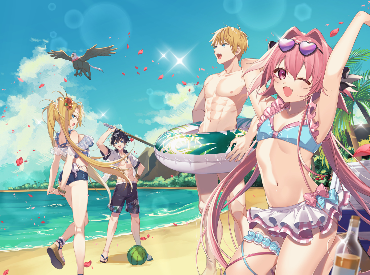 This is a pixiv picture whose title is 【寄稿イラスト】summerな十二勇士.